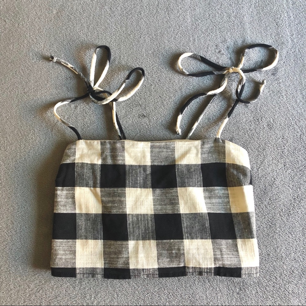 Checkered Crop Top
